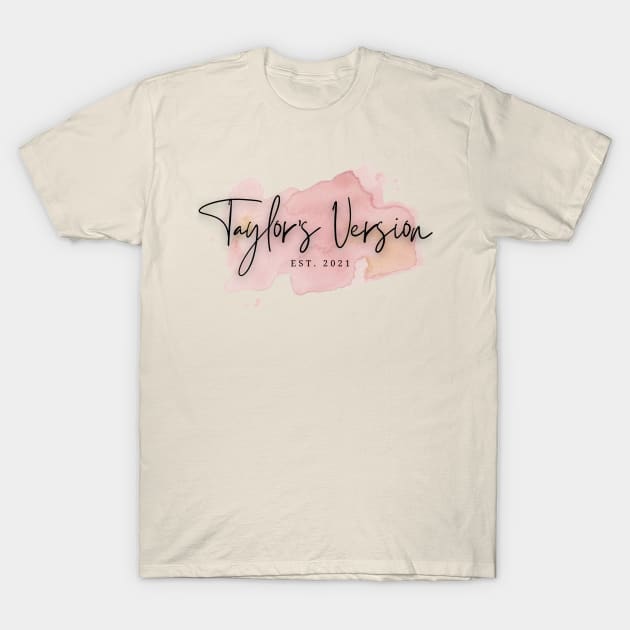 Taylor's Version Watercolor T-Shirt by Sapphic Swiftie 